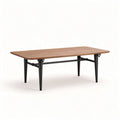 Tavolo rettangolare in legno con struttura metallica 150 x 80 x 75cm