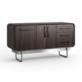 Mobiletto in legno scuro con ante e cassetti dimensioni 150 x 45 x 75cm