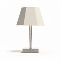 Lampada da tavolo con paralume bianco e base in metallo 30 x 30 x 50cm