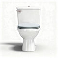 Wc in ceramica bianca con doppio scarico 40 x 35 x 75cm