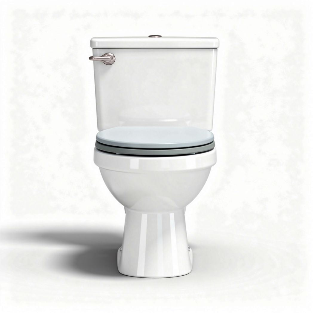 Wc in ceramica bianca con doppio scarico 40 x 35 x 75cm